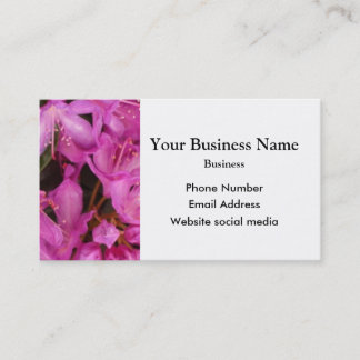 Tarjeta De Visita Flor floral rosa bonito
