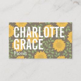 Tarjeta De Visita Flor florista profesional tema personalizado