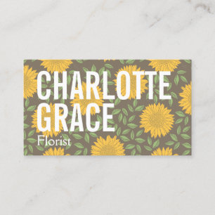 Tarjeta De Visita Flor florista profesional tema personalizado