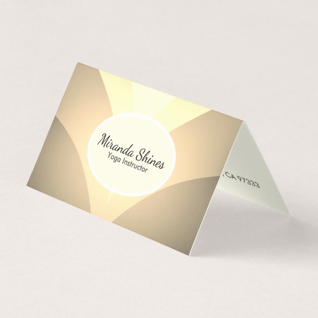 Tarjeta De Visita Flor Golden Lotus (Anverso)