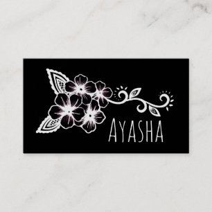 Tarjeta De Visita Flor indígena ayasha