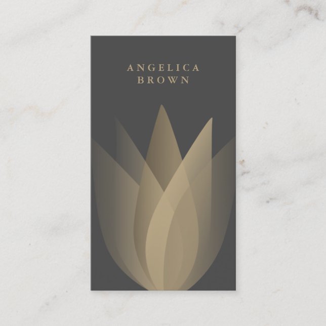Tarjeta De Visita Flor Lotus (Anverso)