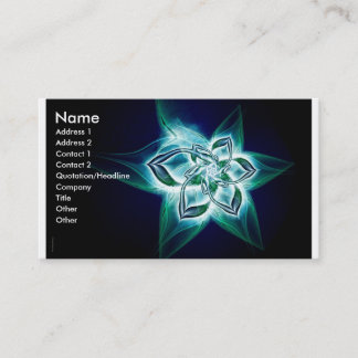 Tarjeta De Visita flor mística