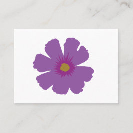 Tarjeta De Visita Flor morada