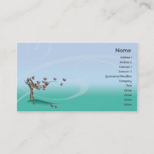 Tarjeta De Visita Flor - negocio