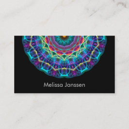 Tarjeta De Visita Flor púrpura - Mandala