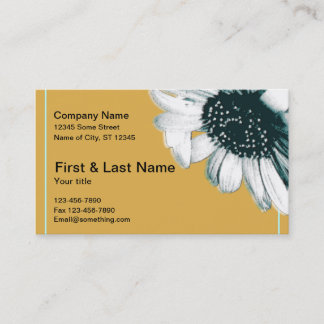 Tarjeta De Visita Flor retro