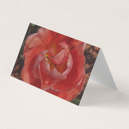 Tarjeta De Visita flor roja