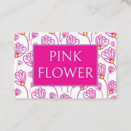 Tarjeta De Visita Flor rosa Boda florista