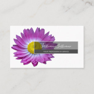 Tarjeta De Visita Flor rosa filigrí elegante ramo de flores