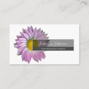 Tarjeta De Visita Flor rosa filipina elegante buceo de flores