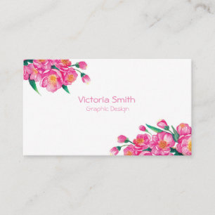 Tarjeta De Visita Flor rosa primavera Flor Flor Floral Cherryblossom