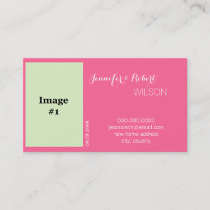 Tarjeta De Visita flor rosa rosa rosa rosa novia, boda novio nueva d