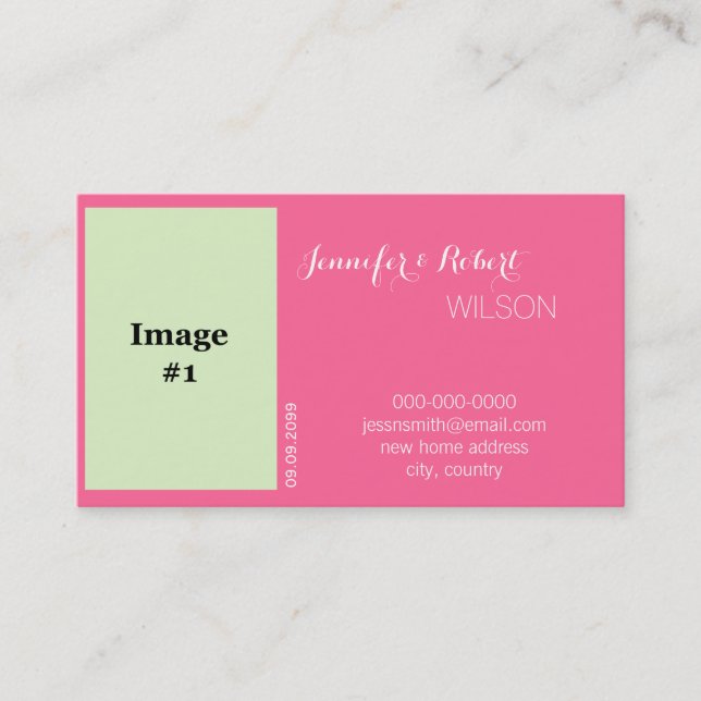 Tarjeta De Visita flor rosa rosa rosa rosa novia, boda novio nueva d (Anverso)