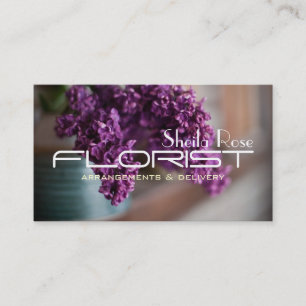 Tarjeta de visita Flor Shop Delivery Florist