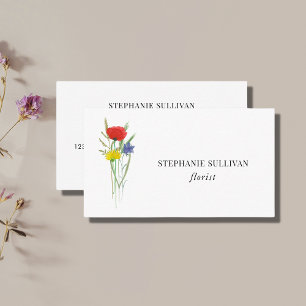 Tarjeta De Visita Flor silvestre