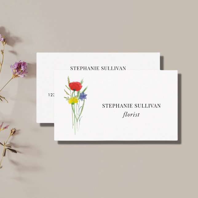 Tarjeta De Visita Flor silvestre (Subido por el creador)