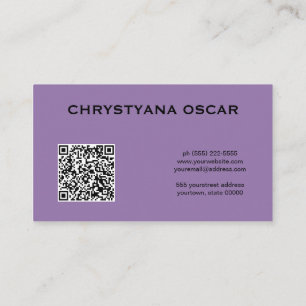 Tarjeta De Visita Flor simple Lilac Bloom