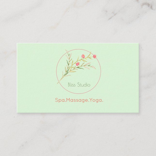 Tarjeta De Visita Flor Stem (Anverso)