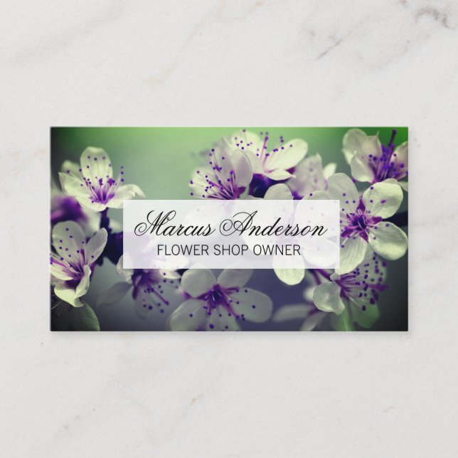 Tarjeta De Visita Flor | Tienda de flores | Florismo (Anverso)