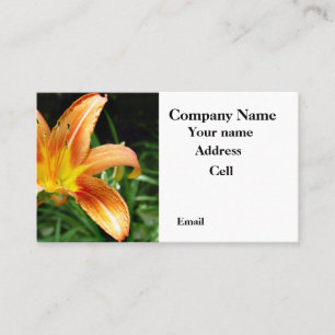 Tarjeta De Visita Flor Tienda y arreglos