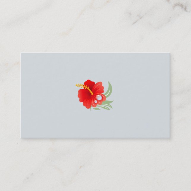 Tarjeta De Visita Flor tropical (Anverso)