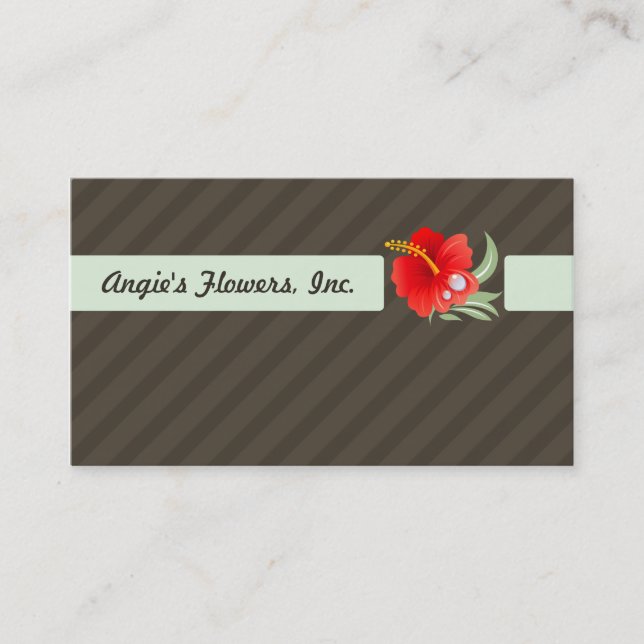 Tarjeta De Visita Flor tropical (Anverso)