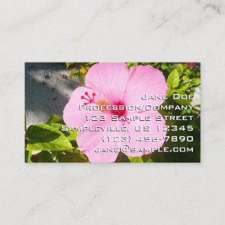 Tarjeta De Visita Flor tropical Hibiscus rosa