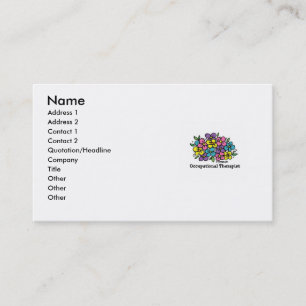 Tarjeta De Visita Floraciones 1 del terapeuta profesional