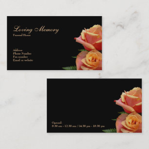 Tarjeta de visita floral