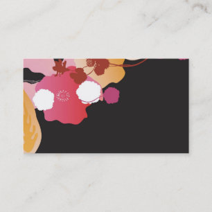 Tarjeta de visita floral
