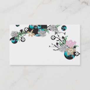 Tarjeta de visita floral