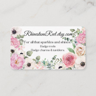 Tarjeta de visita floral