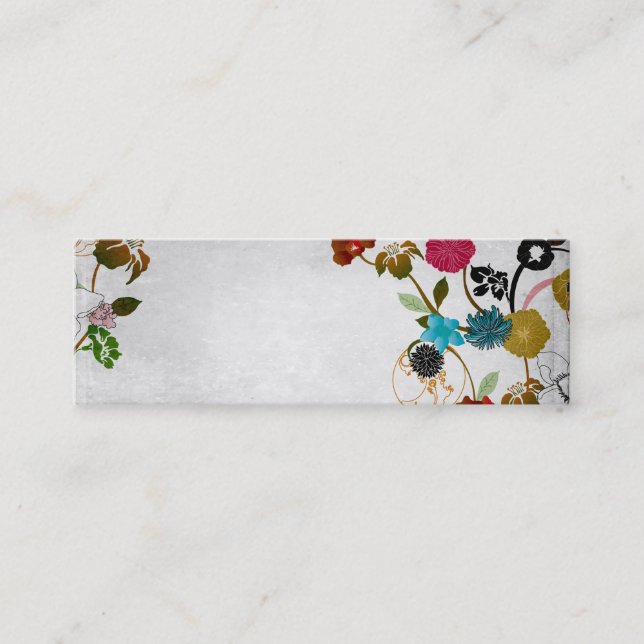 Tarjeta de visita floral (Anverso)