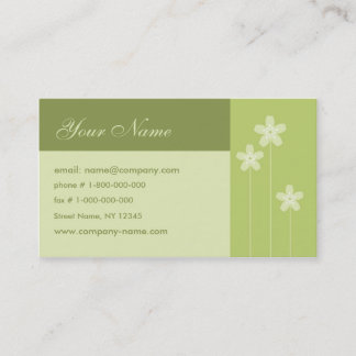 Tarjeta De Visita Floral