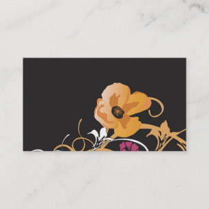 Tarjeta de visita floral