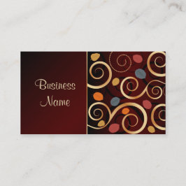 Tarjeta de visita floral