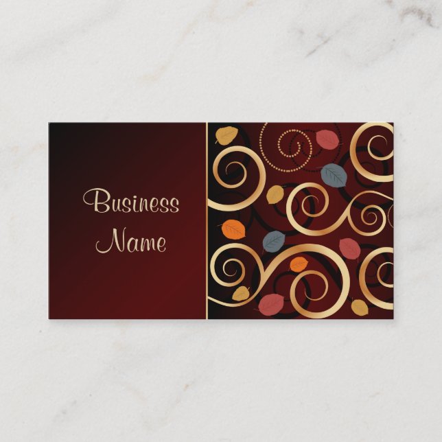 Tarjeta de visita floral (Anverso)