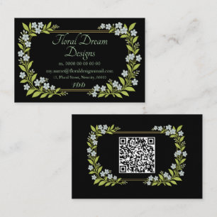 Tarjeta de visita floral