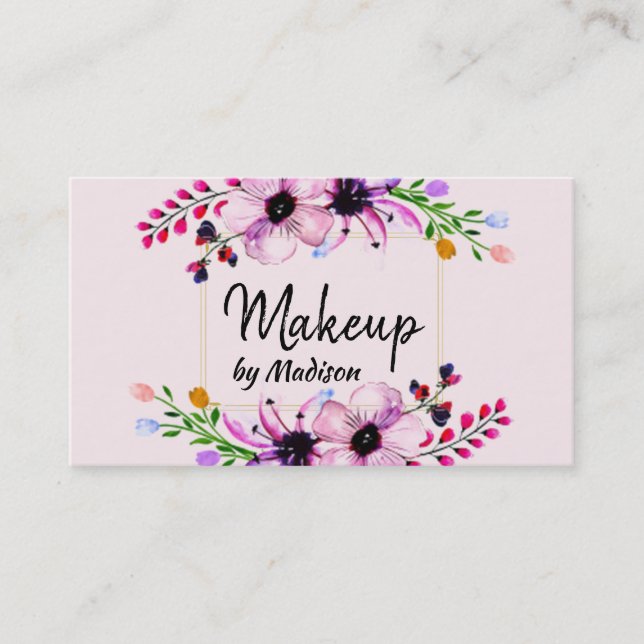 Tarjeta De Visita Floral (Anverso)