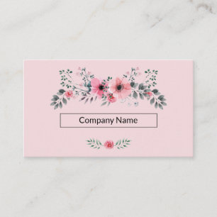 Tarjeta de visita floral