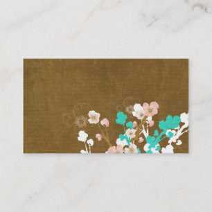Tarjeta de visita floral