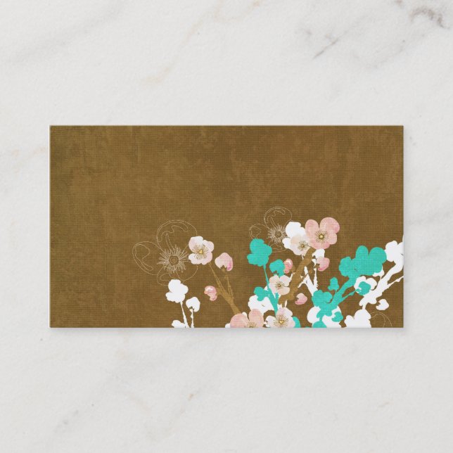 Tarjeta de visita floral (Anverso)