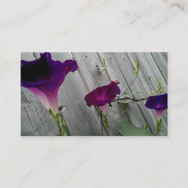 Tarjeta de visita floral (Anverso)