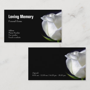 Tarjeta de visita floral