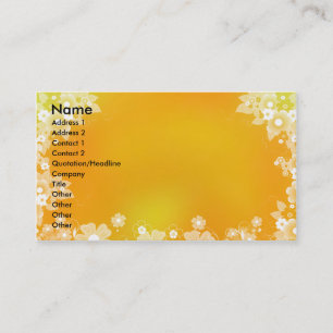 Tarjeta de visita floral