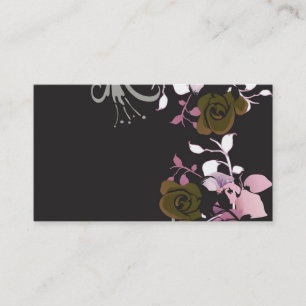 Tarjeta de visita floral