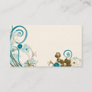 Tarjeta de visita floral