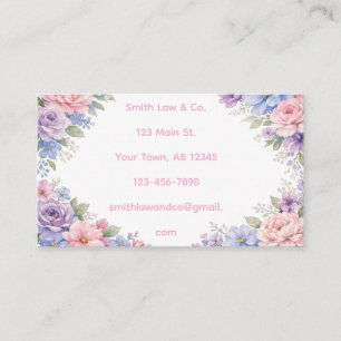 Tarjeta De Visita Floral