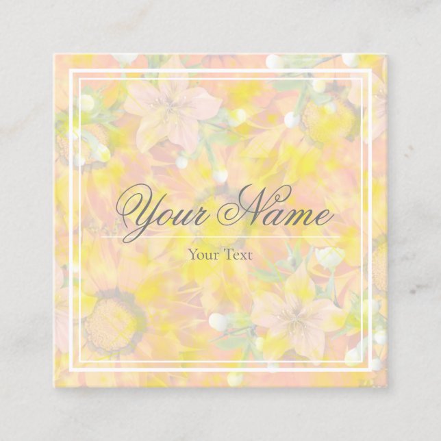 Tarjeta de Visita - Floral (Anverso)
